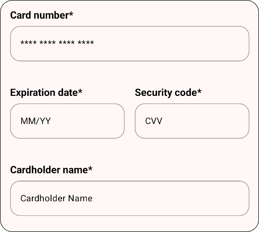 The Card Input component