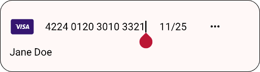 The Card Input Slim component